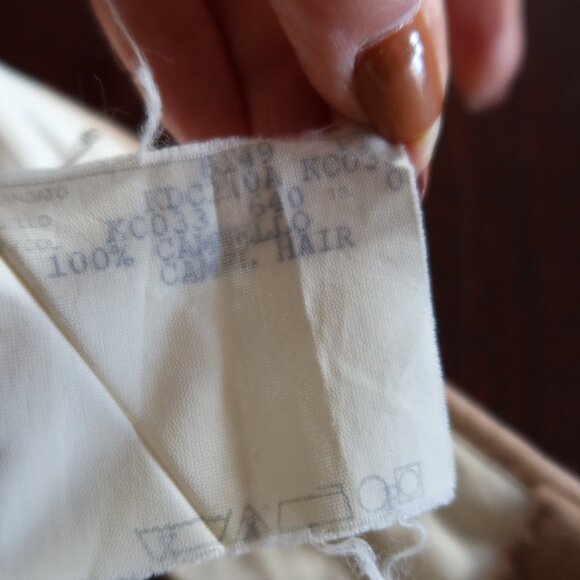 Michael Kors Collection camel/tan pants 100% camel hair sz 4 Made in Italy SOFT! - Picture 13 of 14